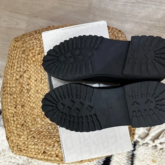 ⭐ Loeffler Randall Combat Boots — Black Canvas & Leather — Size 8 - Picture 7 of 16